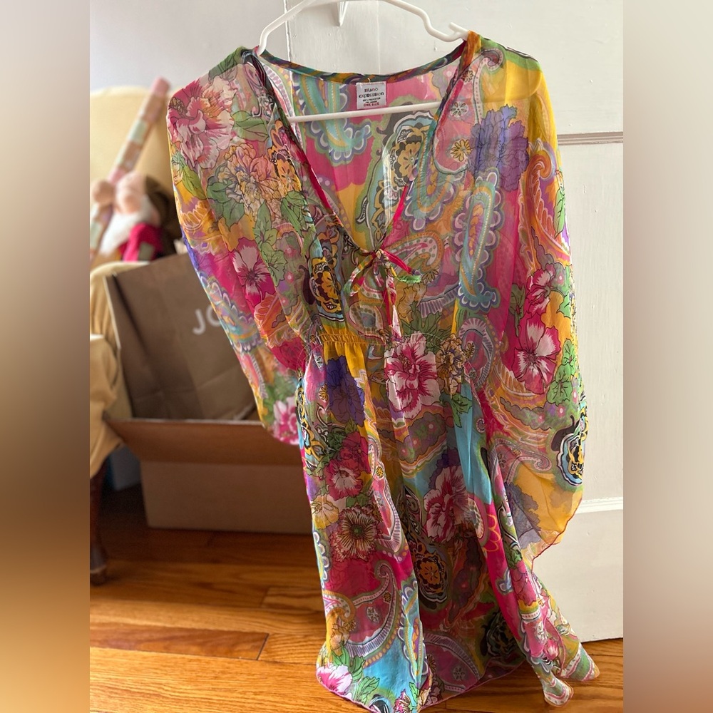 Island expression swim coverup